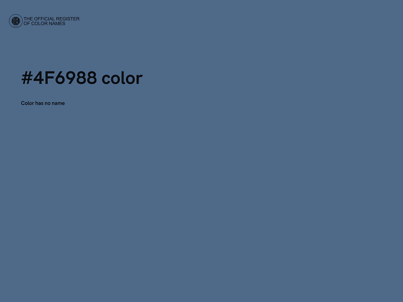 #4F6988 color image