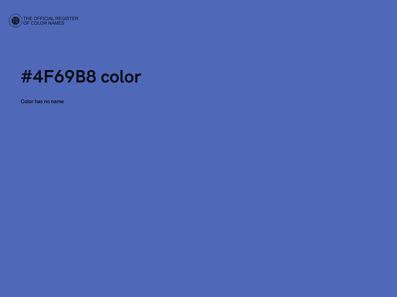 #4F69B8 color image