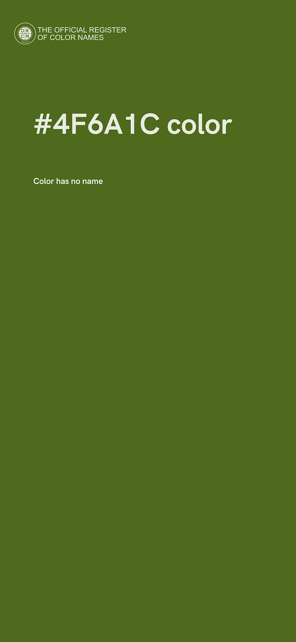 #4F6A1C color image