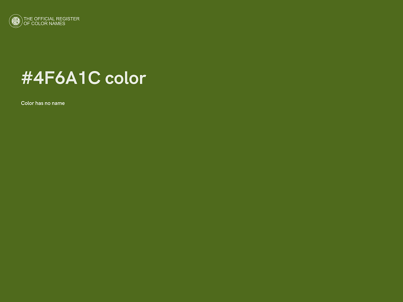 #4F6A1C color image