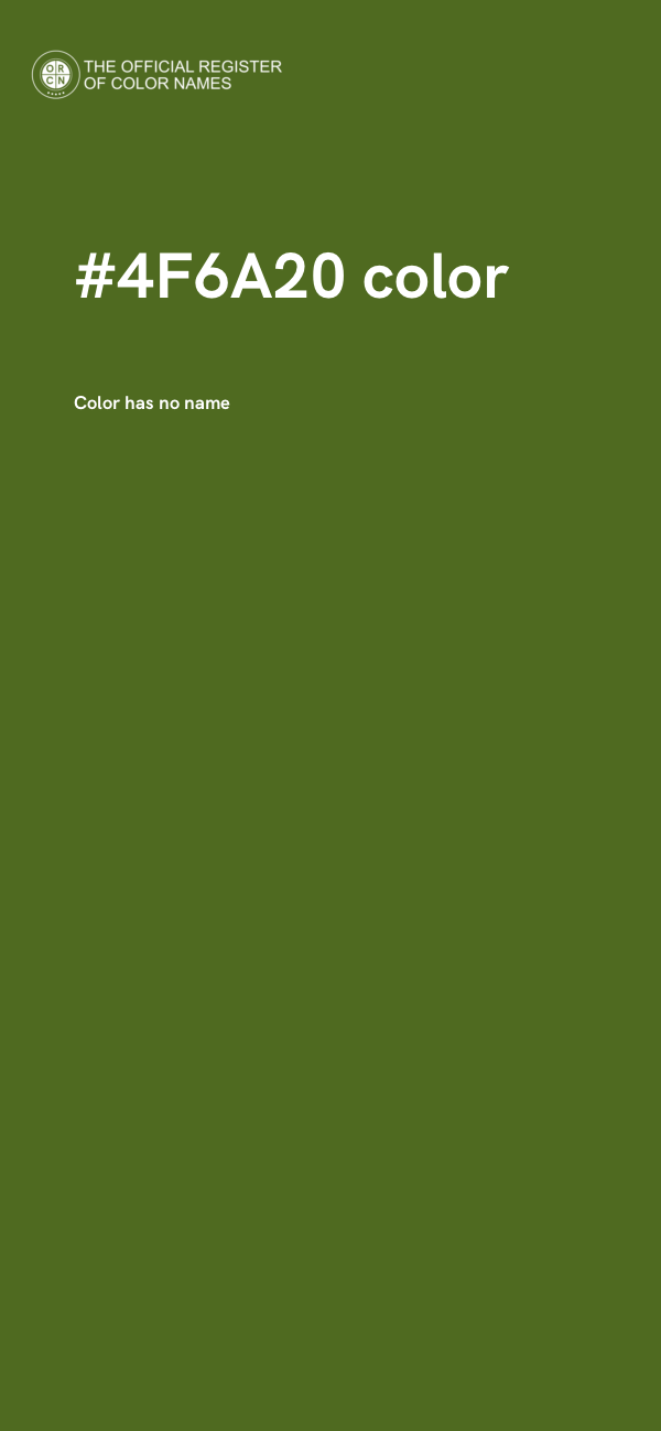 #4F6A20 color image