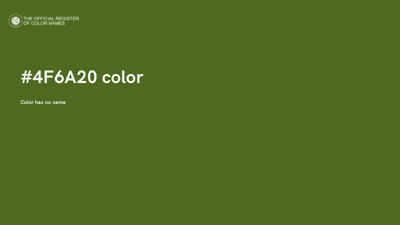 #4F6A20 color image