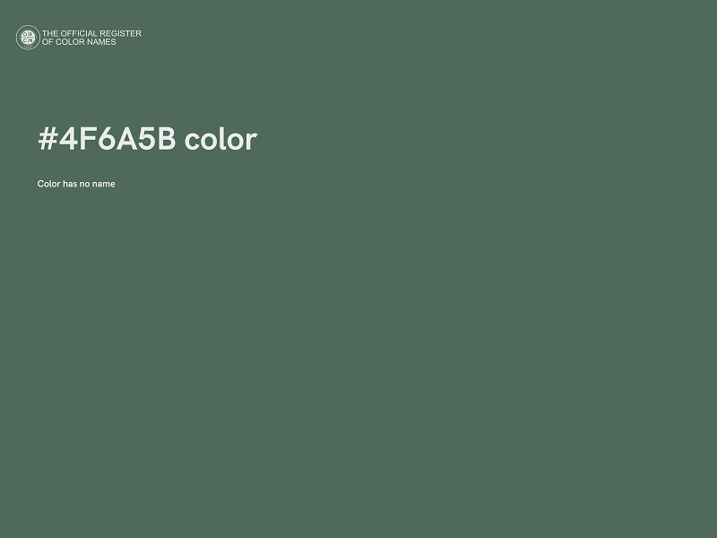 #4F6A5B color image