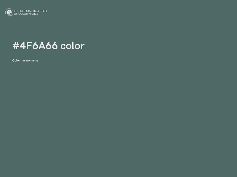 #4F6A66 color image