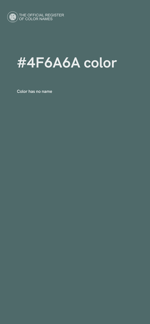 #4F6A6A color image