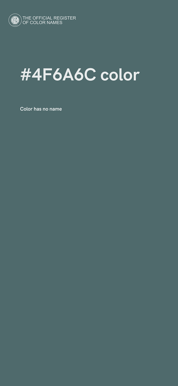 #4F6A6C color image