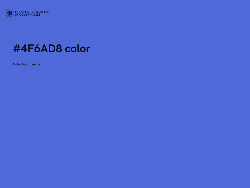 #4F6AD8 color image