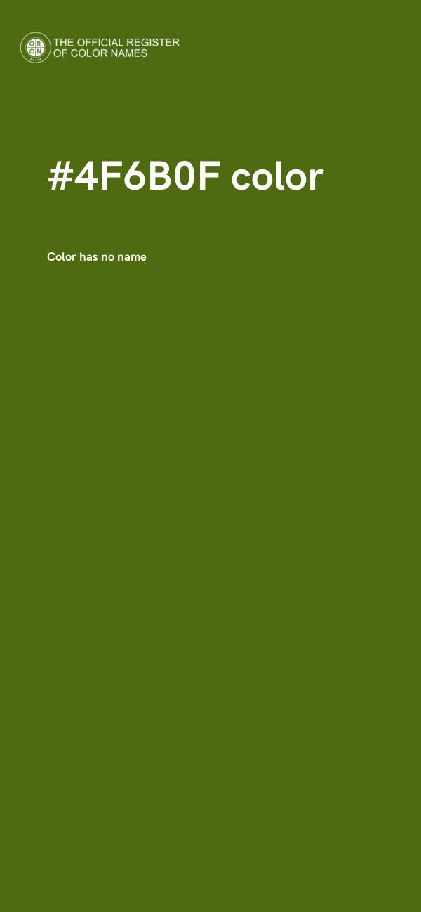 #4F6B0F color image