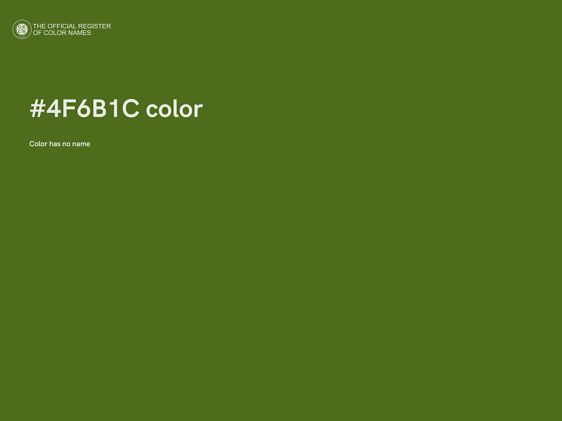 #4F6B1C color image