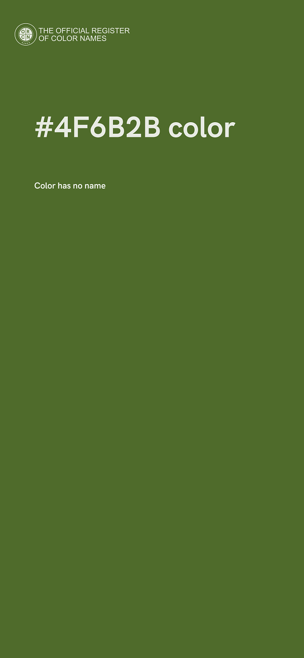 #4F6B2B color image