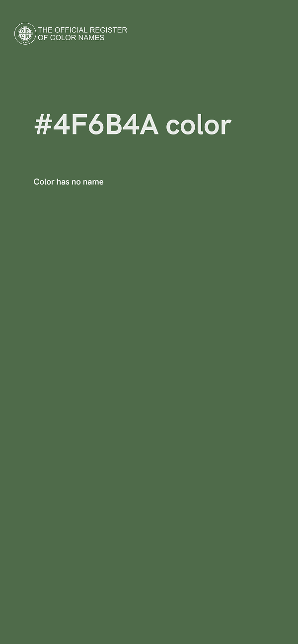 #4F6B4A color image
