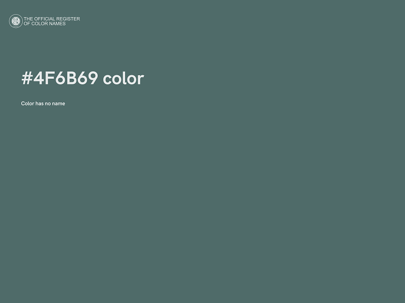 #4F6B69 color image