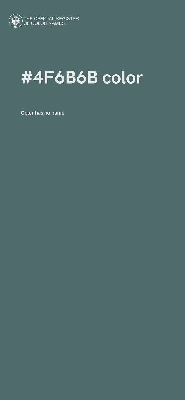 #4F6B6B color image