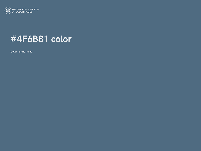 #4F6B81 color image