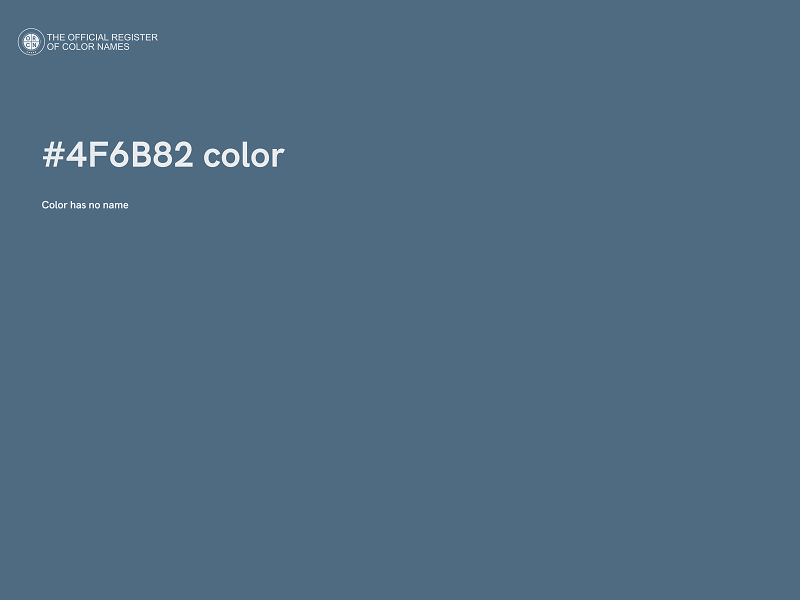 #4F6B82 color image