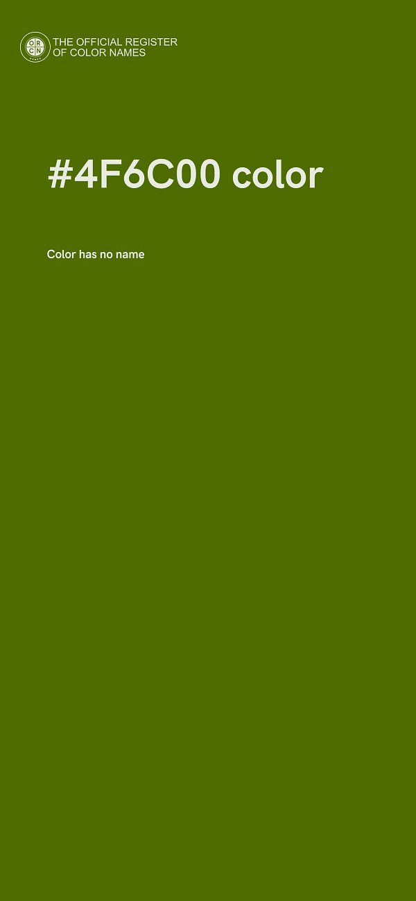 #4F6C00 color image