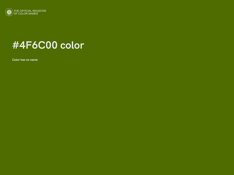 #4F6C00 color image