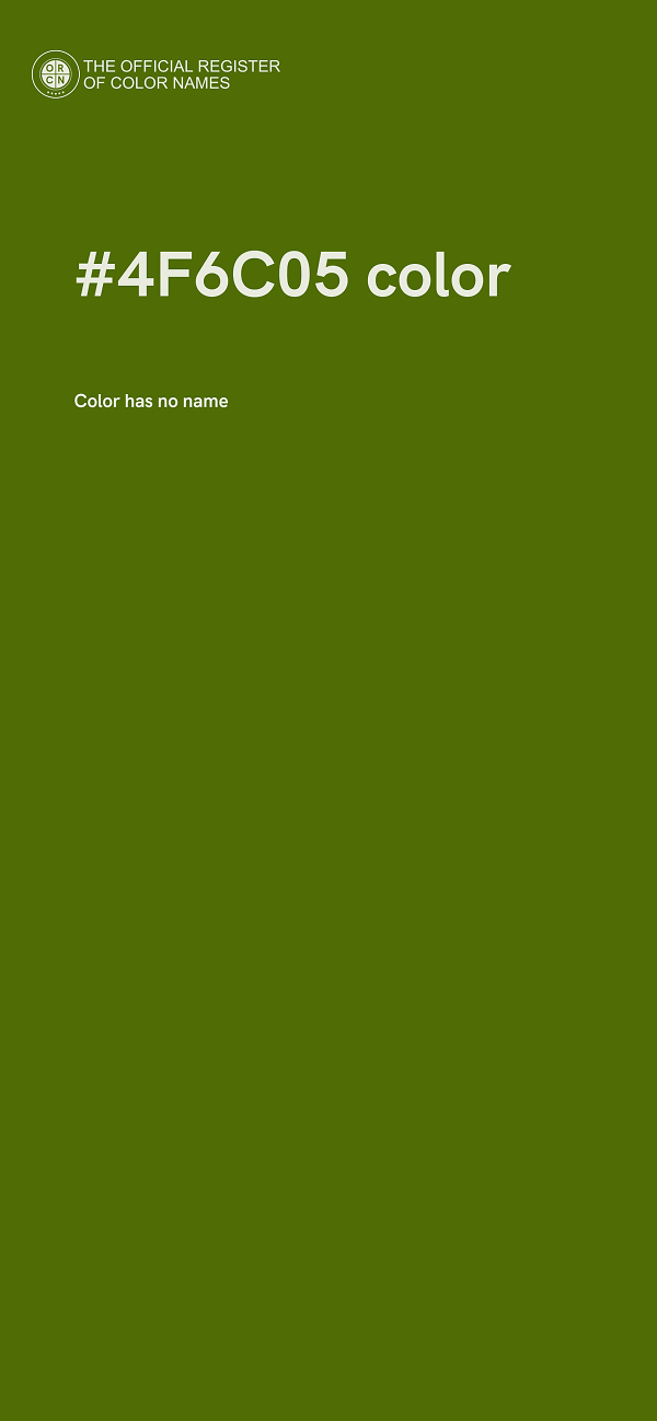 #4F6C05 color image