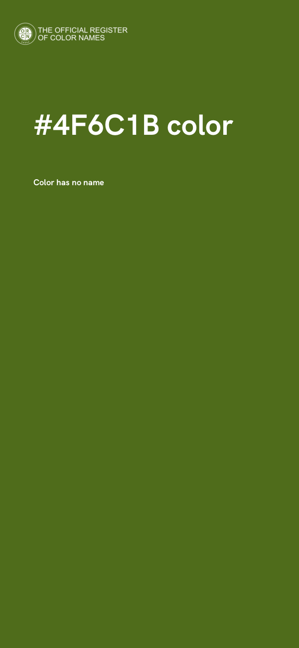 #4F6C1B color image
