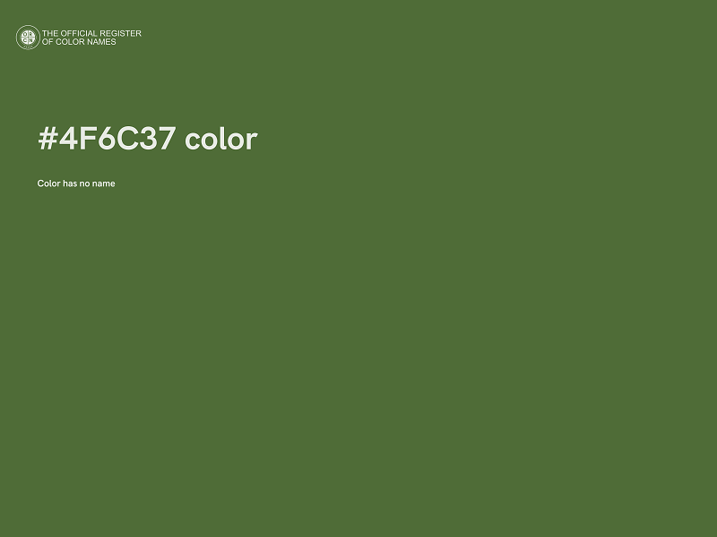 #4F6C37 color image