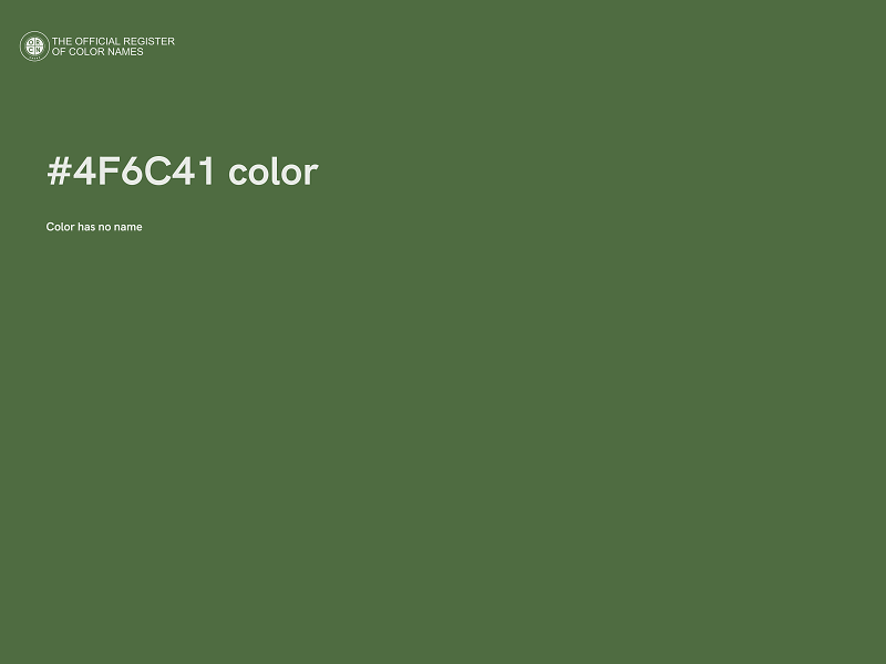 #4F6C41 color image