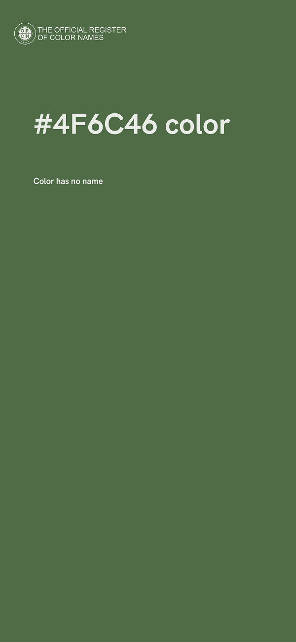 #4F6C46 color image