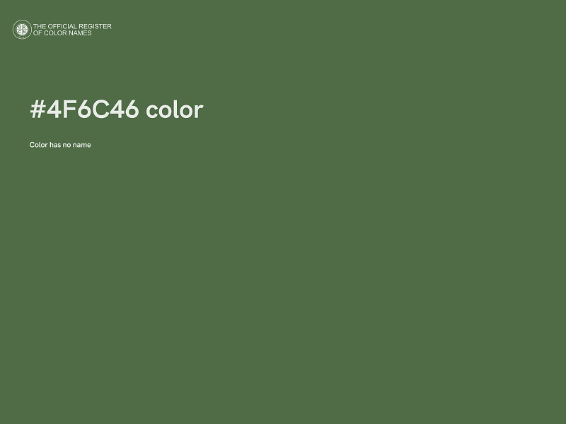 #4F6C46 color image