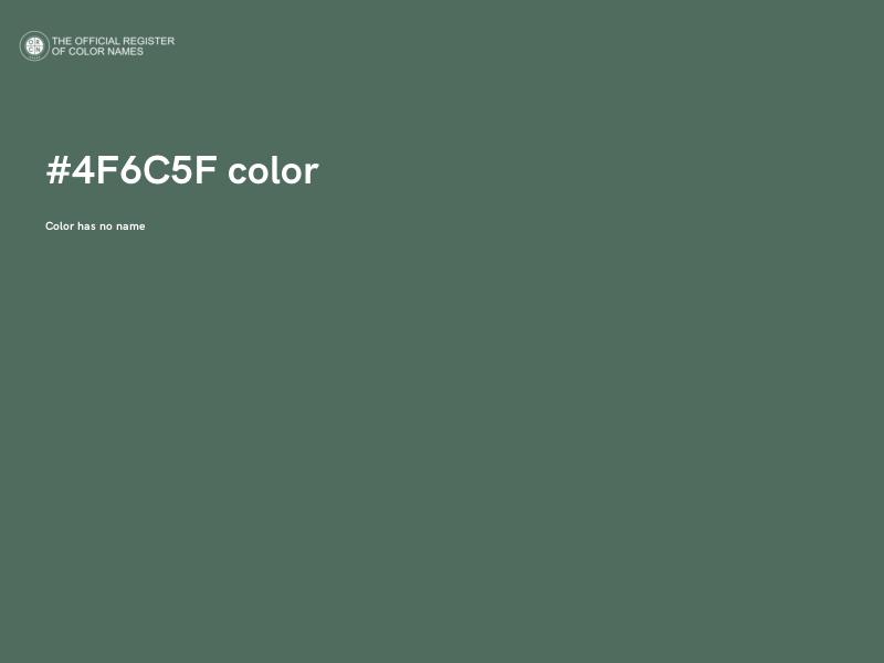 #4F6C5F color image