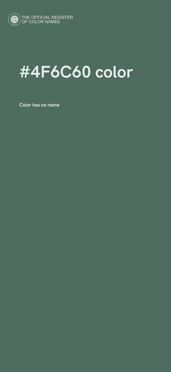 #4F6C60 color image