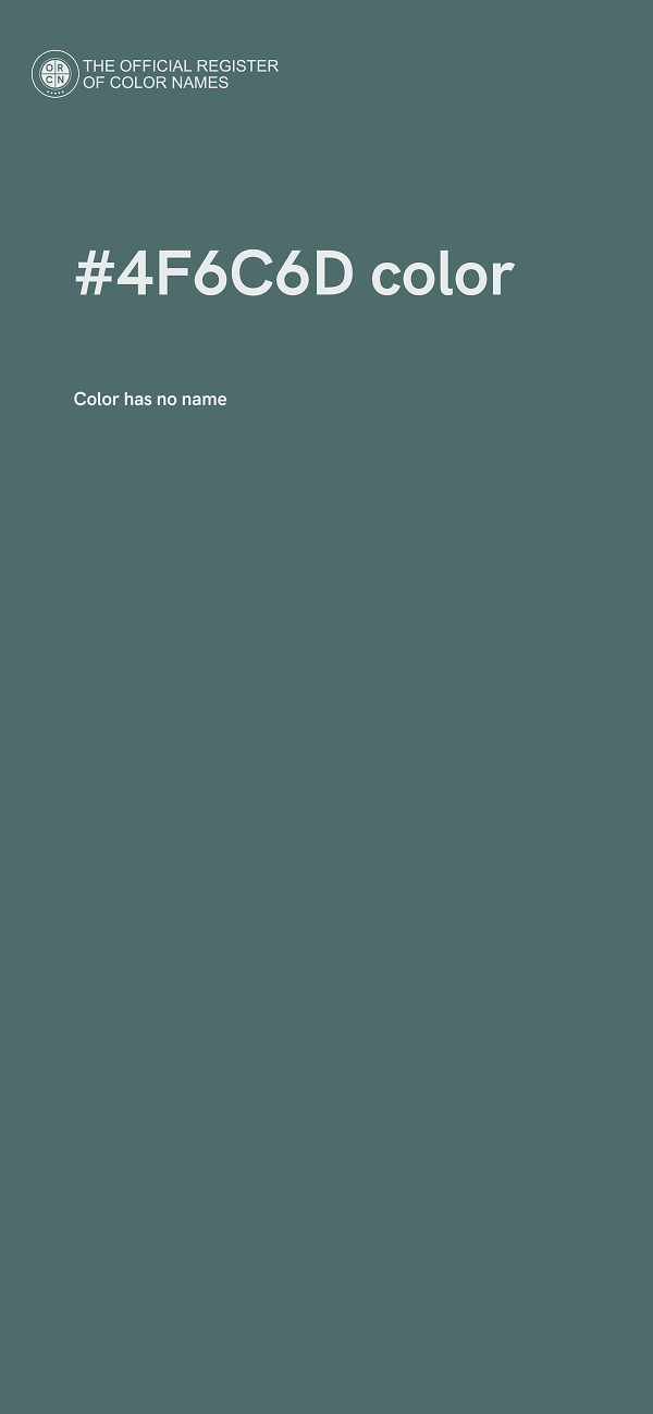 #4F6C6D color image