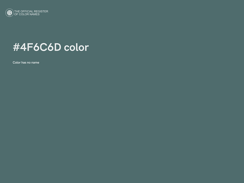 #4F6C6D color image