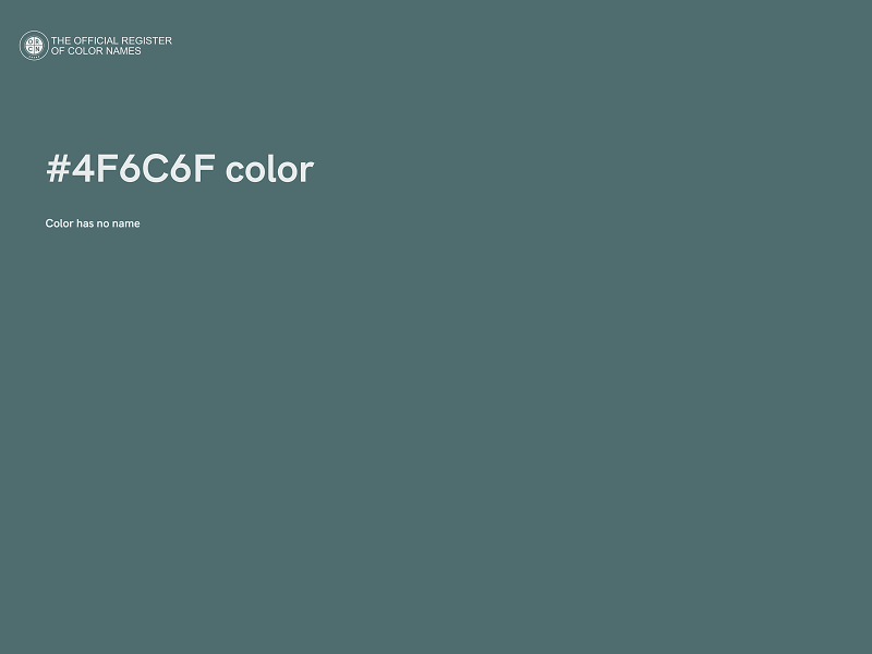 #4F6C6F color image