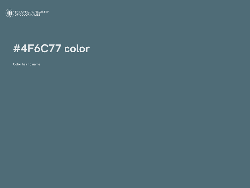 #4F6C77 color image
