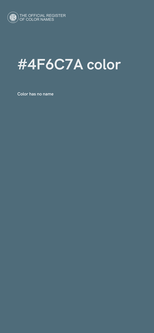 #4F6C7A color image