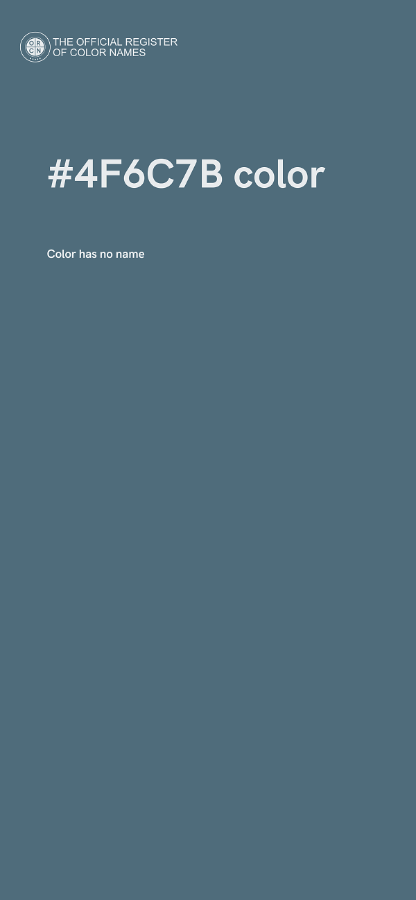 #4F6C7B color image