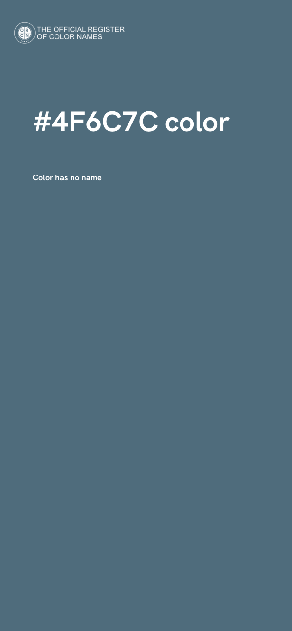 #4F6C7C color image