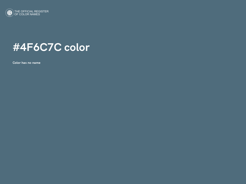 #4F6C7C color image