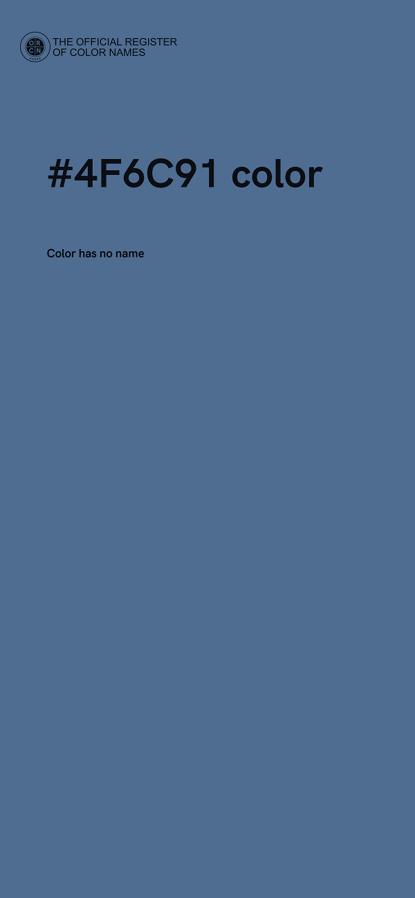 #4F6C91 color image