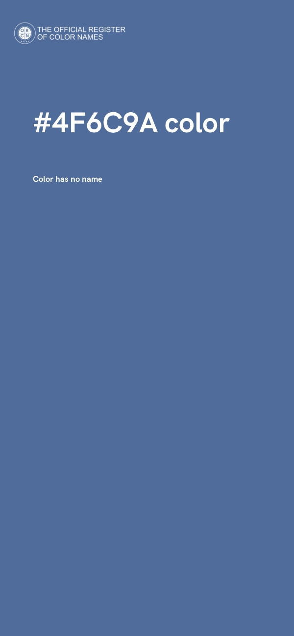 #4F6C9A color image