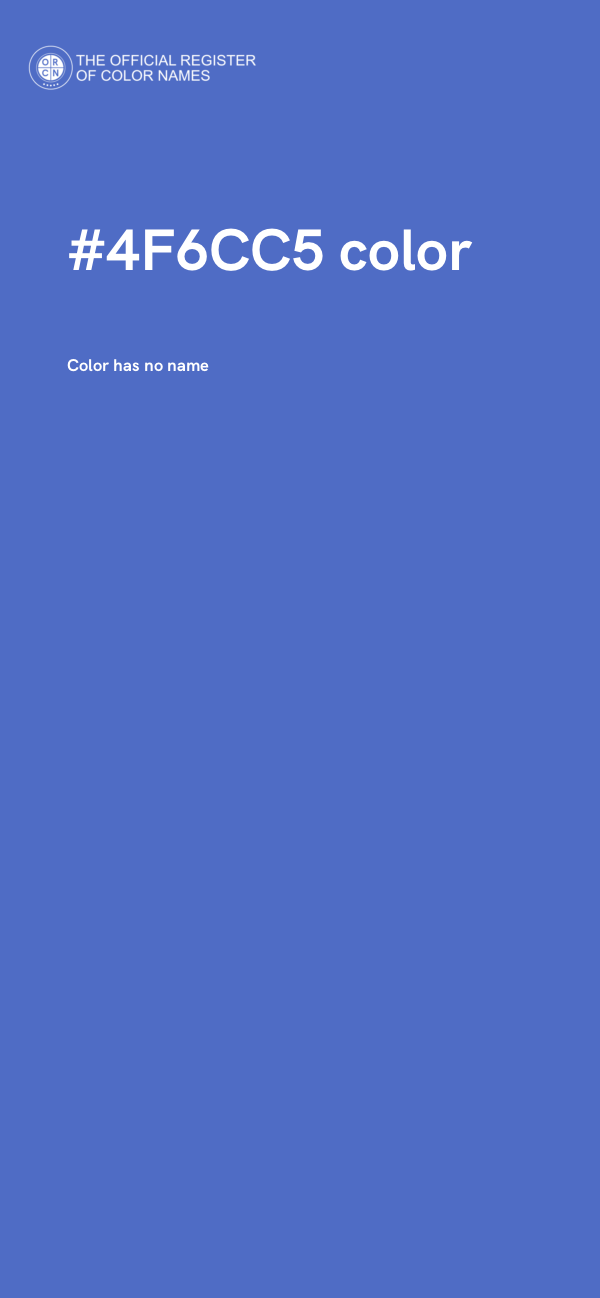 #4F6CC5 color image