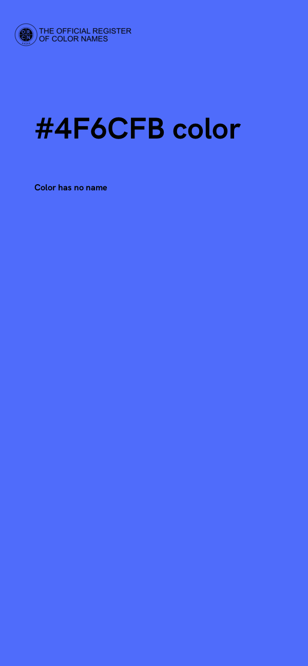 #4F6CFB color image