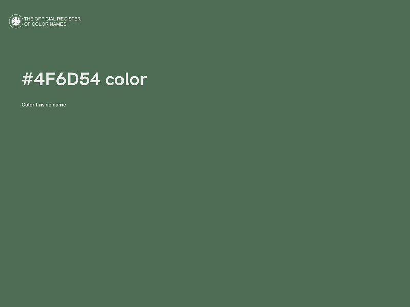 #4F6D54 color image