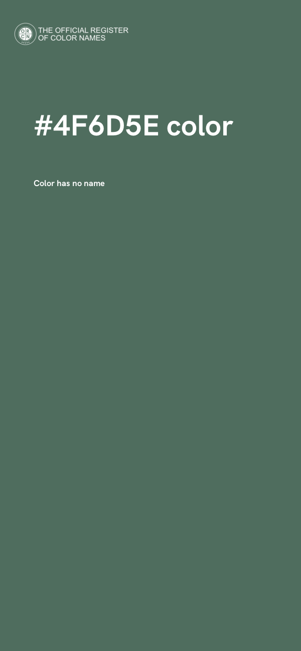 #4F6D5E color image