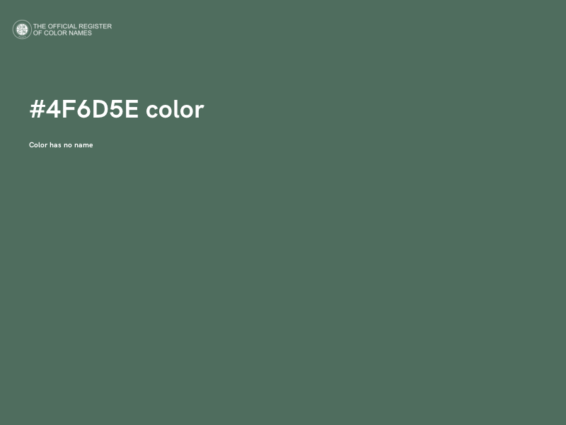 #4F6D5E color image