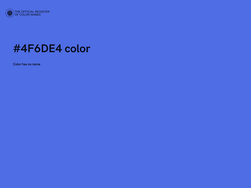 #4F6DE4 color image