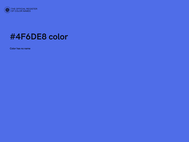 #4F6DE8 color image