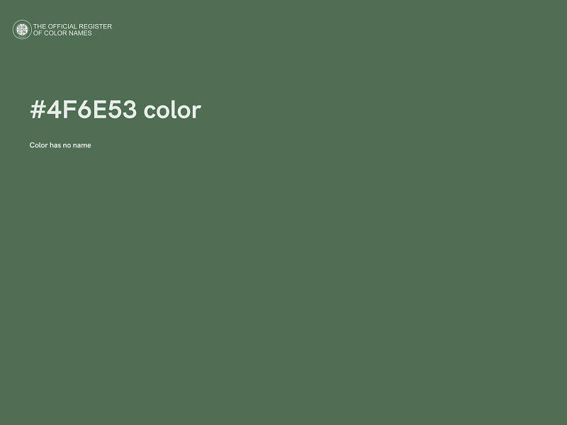 #4F6E53 color image