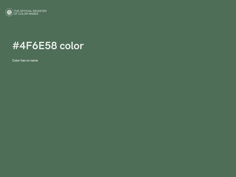 #4F6E58 color image