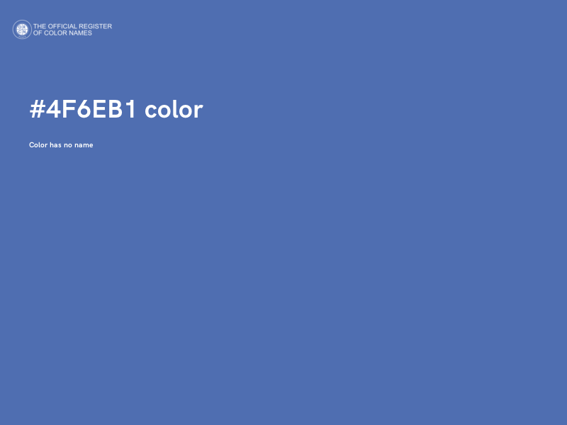 #4F6EB1 color image