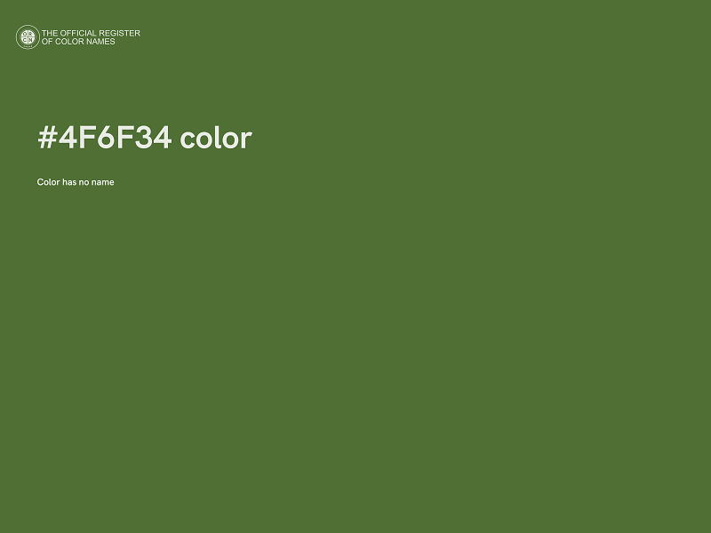 #4F6F34 color image